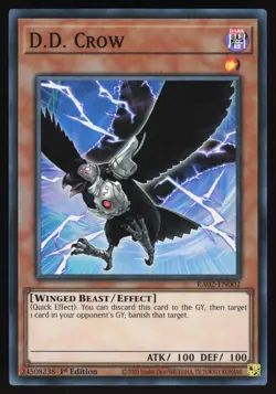 D.D. Crow - RA02-EN002 - Super Rare - 1st Edition Yugioh - Image 1