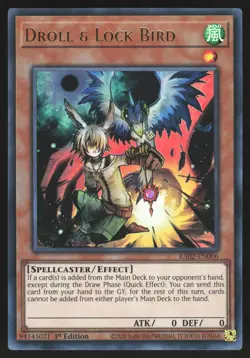 Droll & Lock Bird - RA02-EN006 - Ultra Rare - 1st Edition Yugioh - Image 1