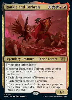 Rankle and Torbran Light Play, English Magic the Gathering MTG March of the Mach - Image 1