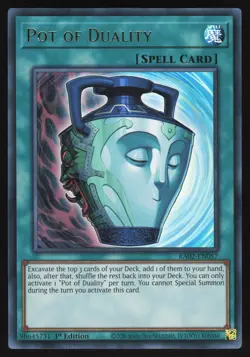 Pot of Duality - RA02-EN057 - Ultra Rare - 1st Edition Yugioh - Image 1