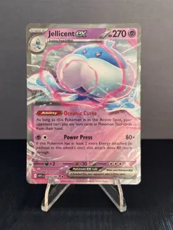 Jellicent EX 045/086 White Flare Holo English Pokemon TCG Card NM Double Rare - Image 1