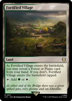 MTG Fortified Village [The Lord of the Rings: Tales of Middle-Earth Commander] - Image 1