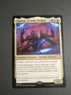 GIMBAL, GREMLIN PRODIGY mtg LP Commander March of The Machine - Image 1