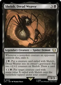 MTG Shelob, Dread Weaver [The Lord of the Rings: Tales of Middle-Earth Commande - Image 1