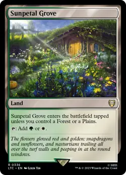 MTG Sunpetal Grove [The Lord of the Rings: Tales of Middle-Earth Commander] Nea - Image 1