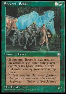 Spectral Bears - Light Play MTG Homelands - Image 1