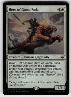Hero of Goma Fada Foil R Battle for Zendikar 31 MTG - Image 1