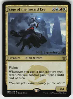 Sage of the Inward Eye Foil R Khans of Tarkir 195 MTG - Image 1