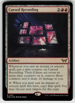 Cursed Recording (0131) Foil R Duskmourn: House of Horror 131 MTG - Image 1