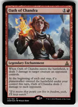 Oath of Chandra Foil R Oath of the Gatewatch 113 MTG - Image 1