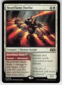 Heartflame Duelist Foil R Wilds of Eldraine 228 MTG - Image 1