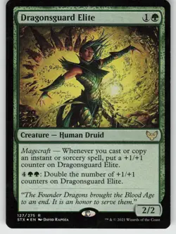 Dragonsguard Elite Foil R Strixhaven: School of Mages 127 MTG - Image 1
