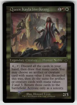 Queen Kayla bin-Kroog (Retro Frame) (BRO Bundl) Foil P Promo MTG - Image 1