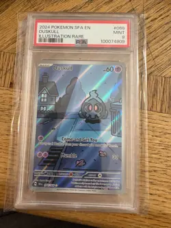 POKEMON TCG Shrouded Fable Duskull Illustration Rare 068/064 PSA9 - Image 1