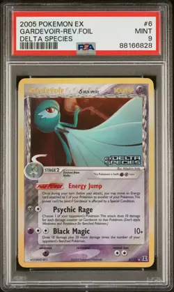 POKEMON EX DELTA SPECIES GARDEVOIR STAMPED REVERSE HOLO FOIL 6/113 PSA 9 MINT - Image 1