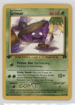 Grimer 1st Ed. Pokemon Team Rocket #57 2000 - Image 1