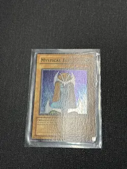 Yugioh Mystical Elf LOB-062 Super Rare Wavy Unlimited - Image 3