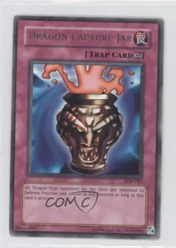 Dragon Capture Jar (R) YuGiOh Legend of Blue Eyes White #LOB-045 2002 - Image 1