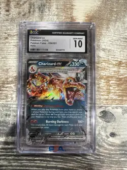 Charizard EX Paldean Fates 054/091 Holo Pokemon Card CGC 10 Gem Mint - Image 1