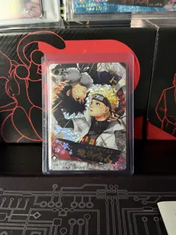 Naruto Kayou Doujin Reverse Holo Starlight CP Rarity Naruto & Sasuke Card - Image 1