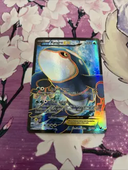 Pokemon Kyogre EX Full Art Dark Explorers Holo Card 104/108 Ultra Rare Near Mint - Image 1