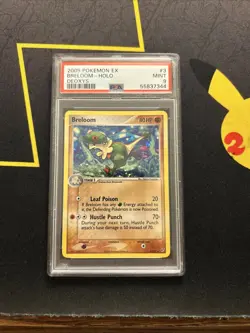 PSA 9 Breloom 3/107 Holo -Graded Pokemon Card- EX Deoxys - Image 1