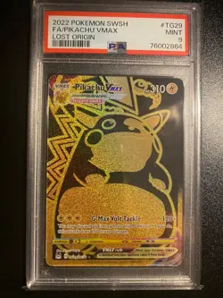 Pikachu VMAX TG29/TG30 Full Art MINT PSA 9. Pokemon SWSH Lost Origin - 2022 - Image 1