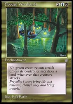 Flooded Woodlands - Light Play MTG Ice Age - Image 1