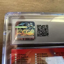 1999 Pokemon Topps Series 2 Silver Foil Checklist CGC 10 GEM Mint - Image 3