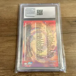 1999 Pokemon Topps Series 2 Silver Foil Checklist CGC 10 GEM Mint - Image 5