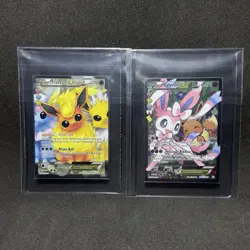 Pokemon SYLVEON EX RC32 FLAREON EX RC28 Radiant Collection Holo Set Generations - Image 1