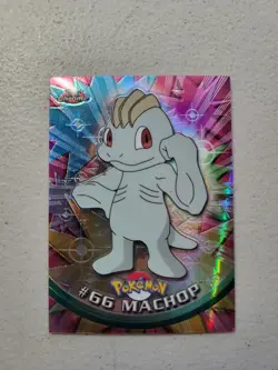 2000 Pokemon Topps Chrome Series 1 #66 Machop Spectra Card - LP/MP Free Shipping - Image 1
