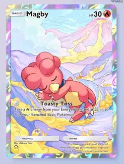 MAGBY HOLO FULL ART POKEMON TCG POCKET READ DESCRIPTION - Image 1