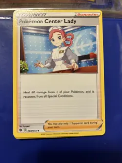 Champion's Path #60/73 Pokemon Center Lady Uncommon Pokemon TCG - Image 1