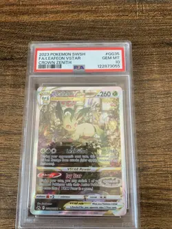 Pokemon Leafeon VSTAR Crown Zenith #GG35 PSA 10 - Image 1