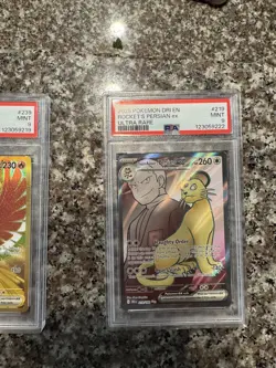 2025 POKEMON DRI EN-DESTINED RIVALS ULTRA RARE TEAM ROCKET'S PERSIAN EX PSA 9 - Image 4