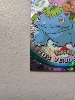 2000 Pokemon Topps Chrome VENUSAUR #03 Spectra Chrome LP- EX Free Shipping - Image 4