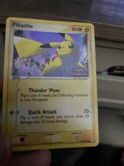 Pikachu 78/110 Pokemon TCG Holon Phantoms Reverse Holo Foil Card Played LP - Image 1