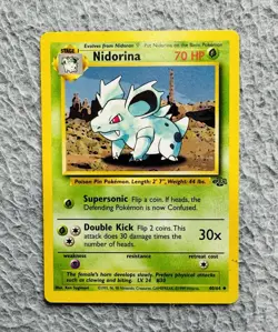 VINTAGE Pokemon Nidorina 40/64 Jungle Regular 1999-2000 LP/NM - Image 1