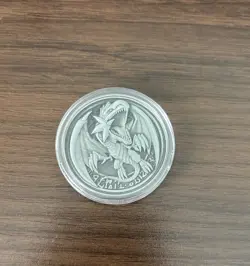Yugioh Blue Eyes White Dragon 250th YCS Pre-registration Promo Silver Coin - Image 1