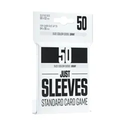 Just Sleeves Sleeves 66x92mm Standard Card Game - Black (50 sleeves) New - Image 1