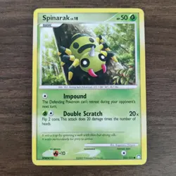 Spinarak 103/123 - LP Mysterious Treasures - 2007 Common Pokemon TCG Card - Image 1
