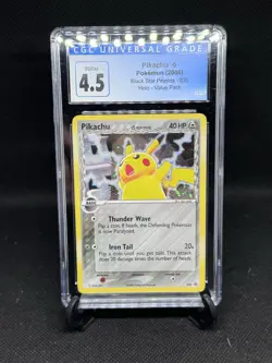 2006 Pokemon Delta Species Black Star Promo Pikachu 035 CGC 4.5 Holo Rare Card - Image 1