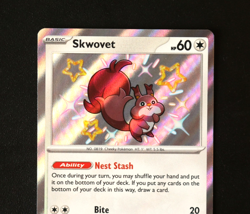 Pokemon Card TCG - Skwovet 205/091 - Paldean Fates - Baby Shiny Rare - NM ⭐ - Image 2