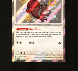 Pokemon Card TCG - Skwovet 205/091 - Paldean Fates - Baby Shiny Rare - NM ⭐ - Image 3