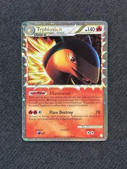 Typhlosion Prime 110/123 HeartGold SoulSilver Ultra Rare Holo Pokemon Card - Image 1
