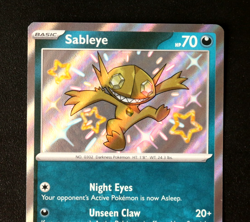 Pokemon Card TCG - Sableye 184/091 - Paldean Fates - Baby Shiny Rare - NM ⭐ - Image 2