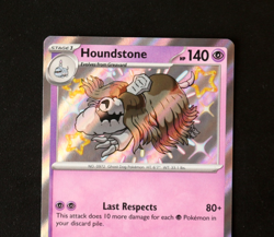 Pokemon Card TCG - Houndstone 168/091 - Paldean Fates - Baby Shiny Rare - NM ⭐ - Image 2
