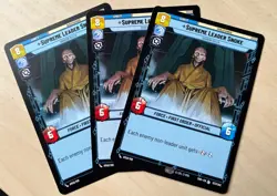 Star Wars Unlimited SHD Supreme Leader Snoke PLAY SET 3X Legendary Card 037/252 - Image 1