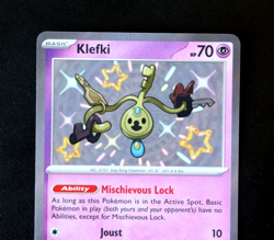 Pokemon Card TCG - Klefki 159/091 - Paldean Fates - Baby Shiny Rare - NM ⭐ - Image 2